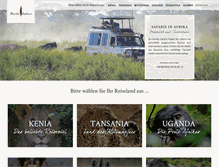 Tablet Screenshot of karibu-safaris.de